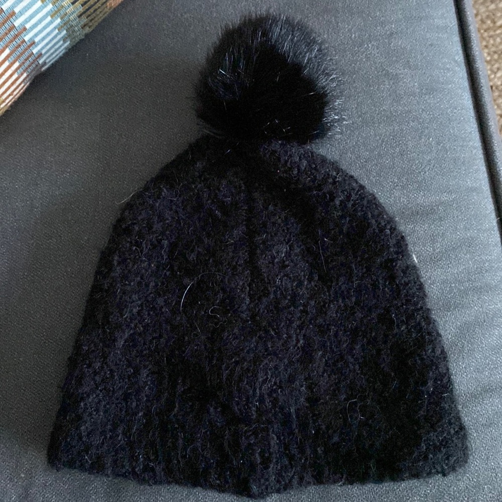 Black winter hat